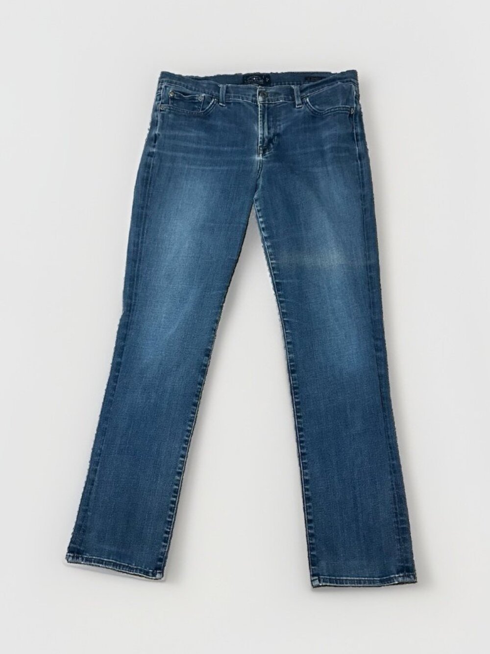 Lucky Brand Jeans Women’s Size 12/31 Sweet Straight Mid Rise Stretch Medium Wash